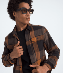 Men’s Arroyo Flannel Shirt—Plaid Burnt Umber Macro Small Plaid