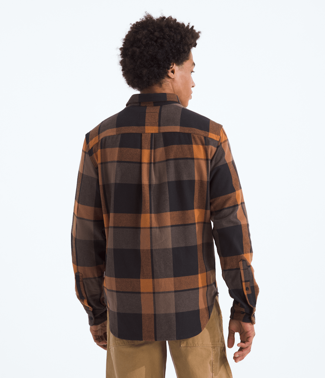 Men’s Arroyo Flannel Shirt—Plaid Burnt Umber Macro Small Plaid