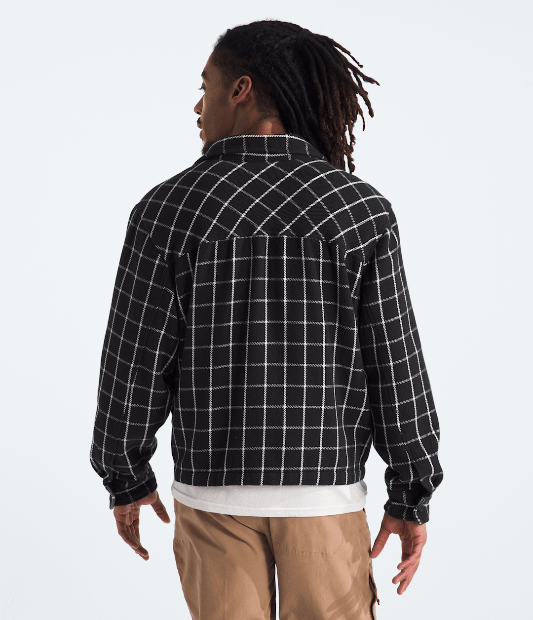 Men’s Valley Twill Utility Shacket TNF Black Grid