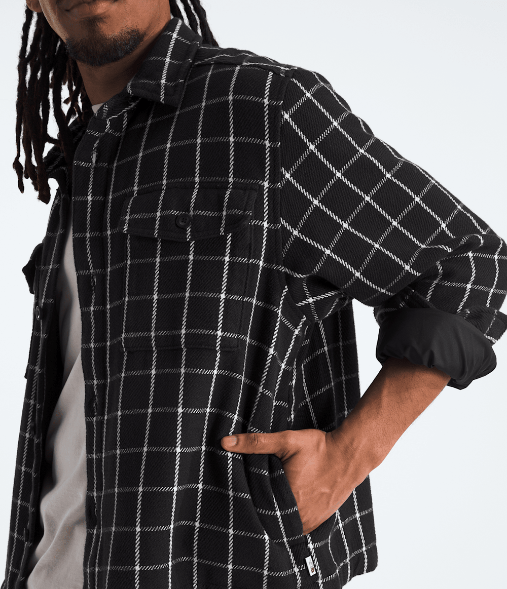 Men’s Valley Twill Utility Shacket TNF Black Grid