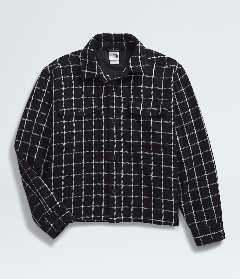 Men’s Valley Twill Utility Shacket TNF Black Grid