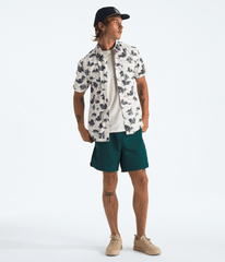 Men’s Short-Sleeve Baytrail Pattern Shirt White Dune Yosemite Toile Print