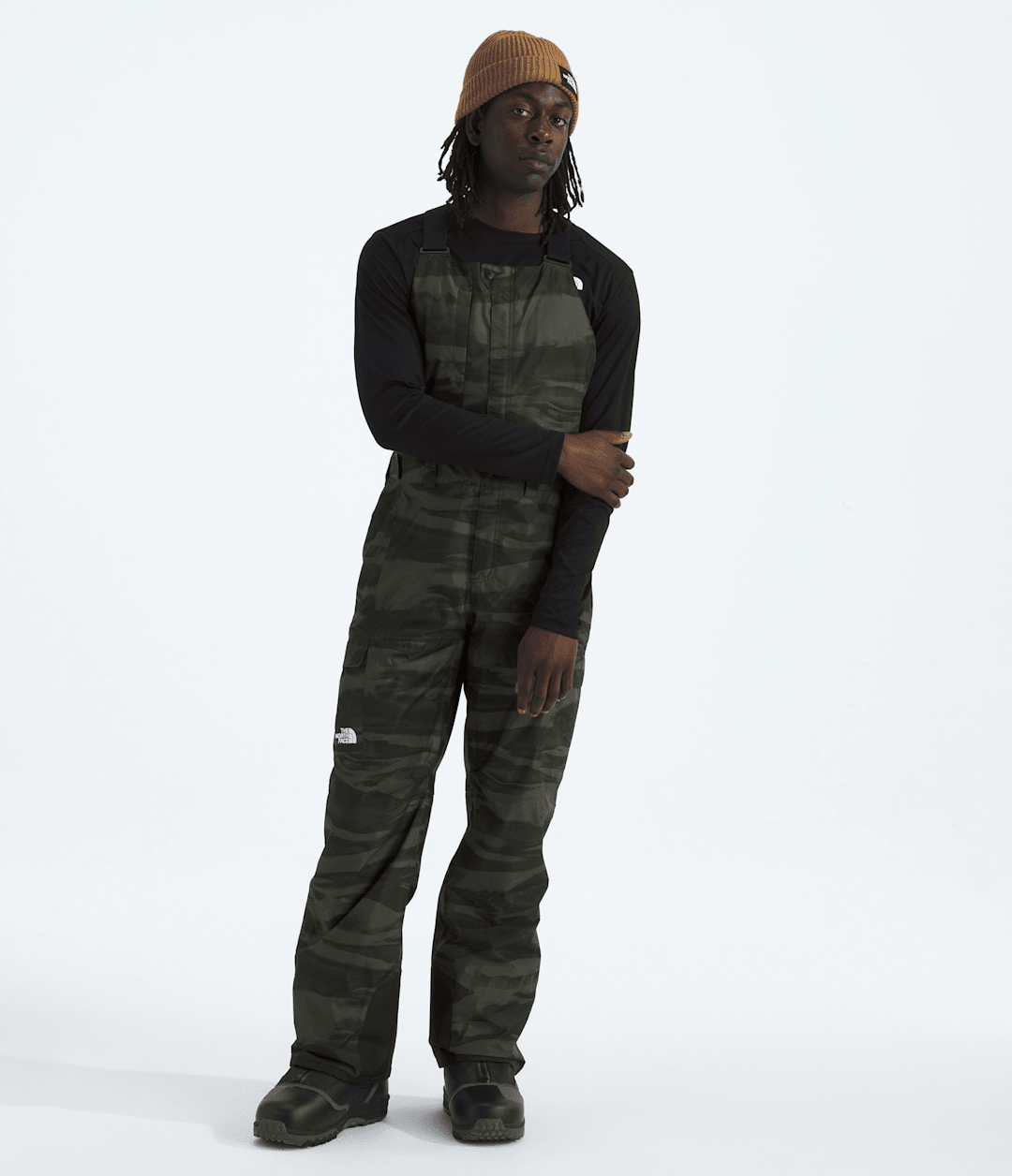 Men’s Freedom Bibs—Print New Taupe Green Edge Of Light Print