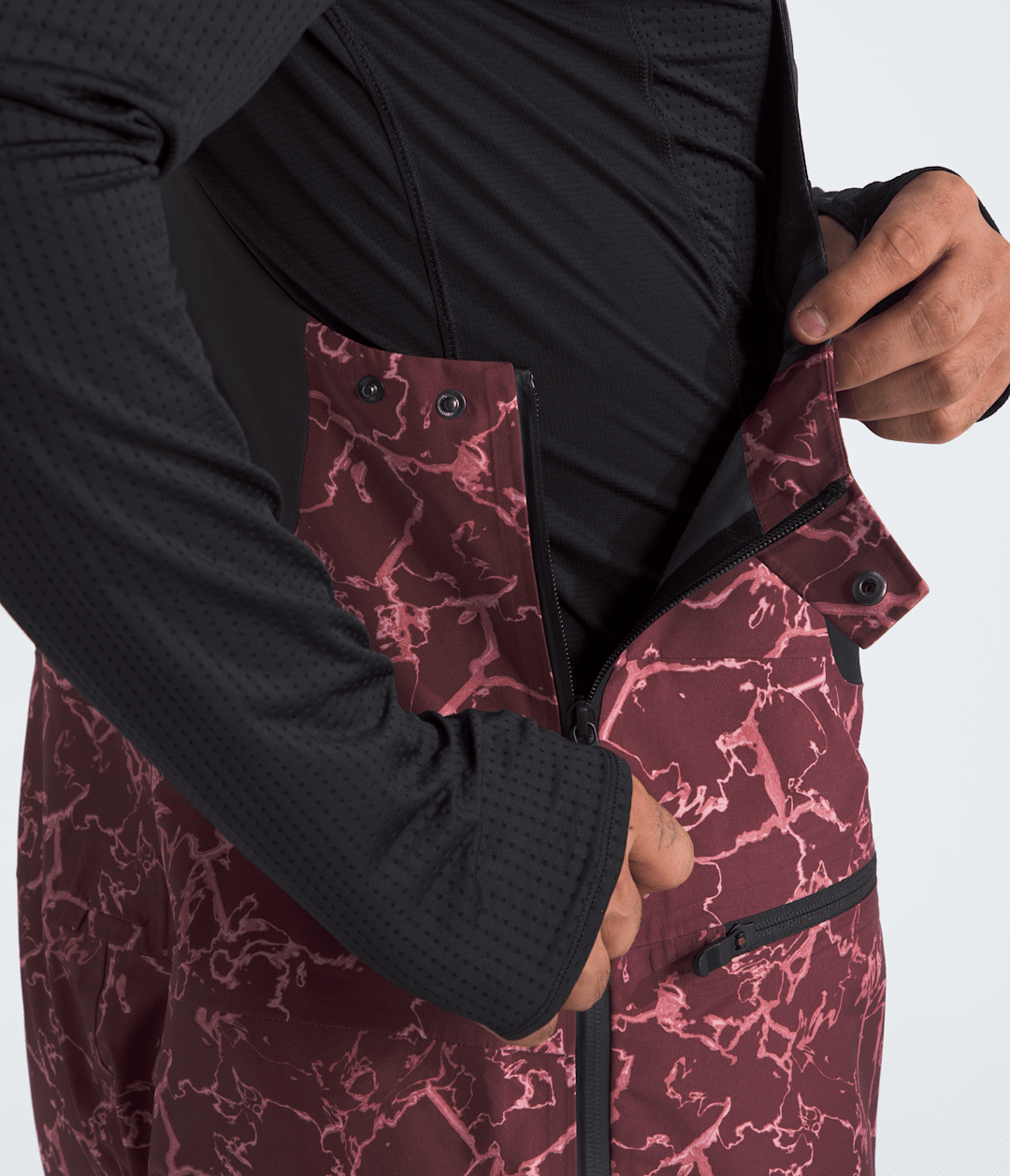 Men’s Summit Series Verbier GORE-TEX® Bibs Alpine Plum Glacial Fracture Print