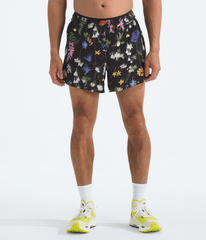 Men’s Summit Series Pacesetter 5'' Shorts—Print TNF Black/Alpine Floral Print