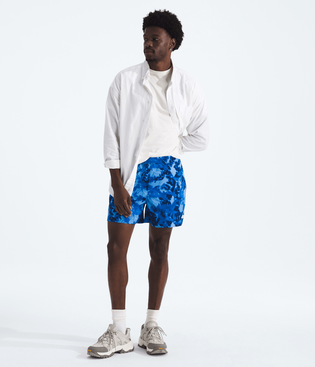 Men’s Class V Pathfinder Pull-On Shorts—5'' Hero Blue Lux Print