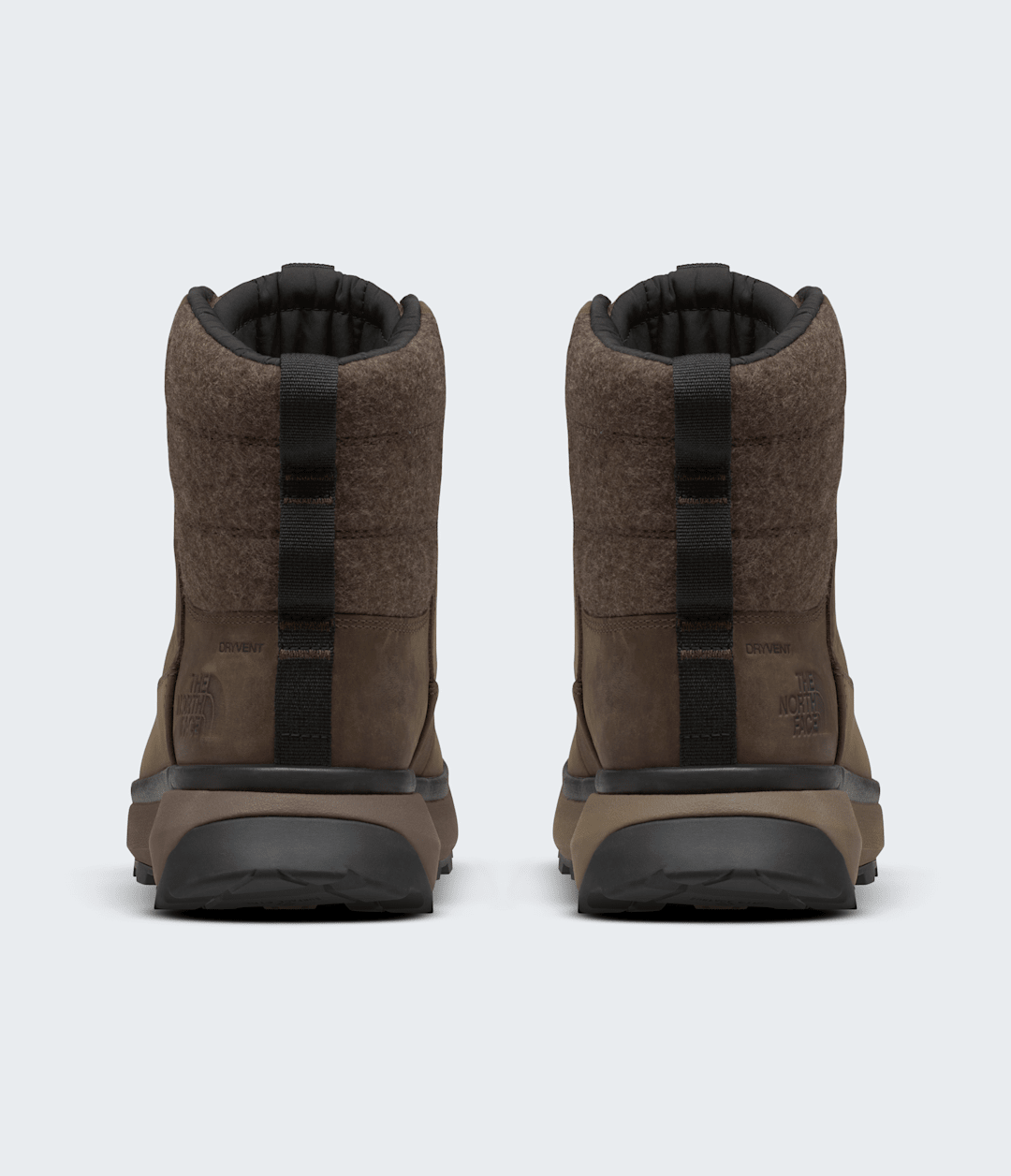 Men’s Bergen Leather Waterproof Boots Demitasse Brown/TNF Black