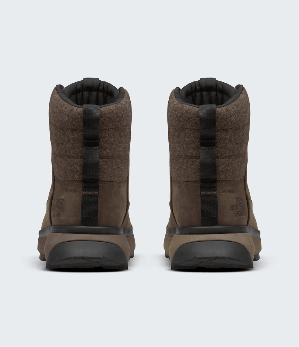 Men’s Bergen Leather Waterproof Boots Demitasse Brown/TNF Black