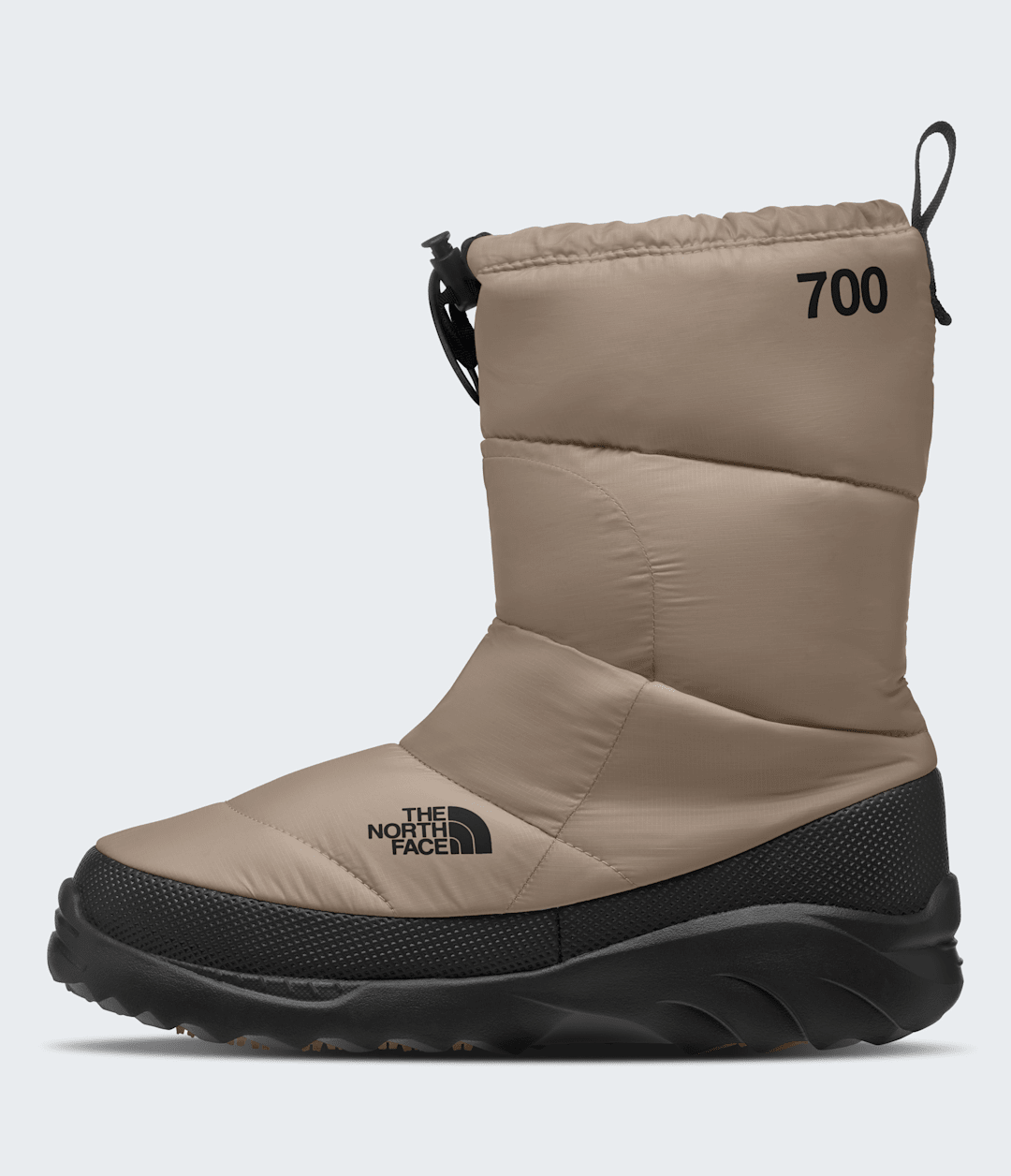 Nuptse Traction Booties Mushroom Grey/TNF Black