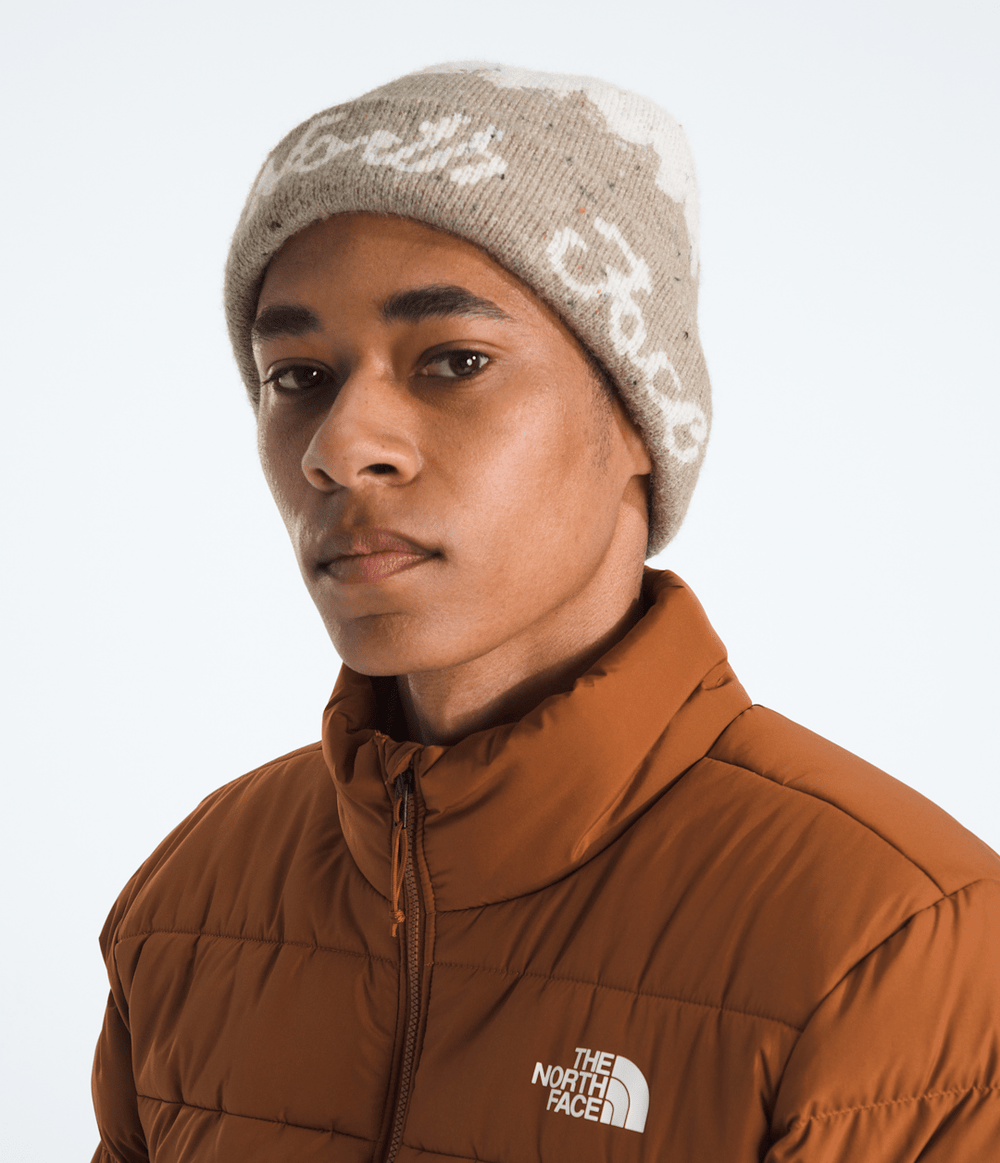 Cabin Mountainscape Beanie Mushroom Grey/White Dune