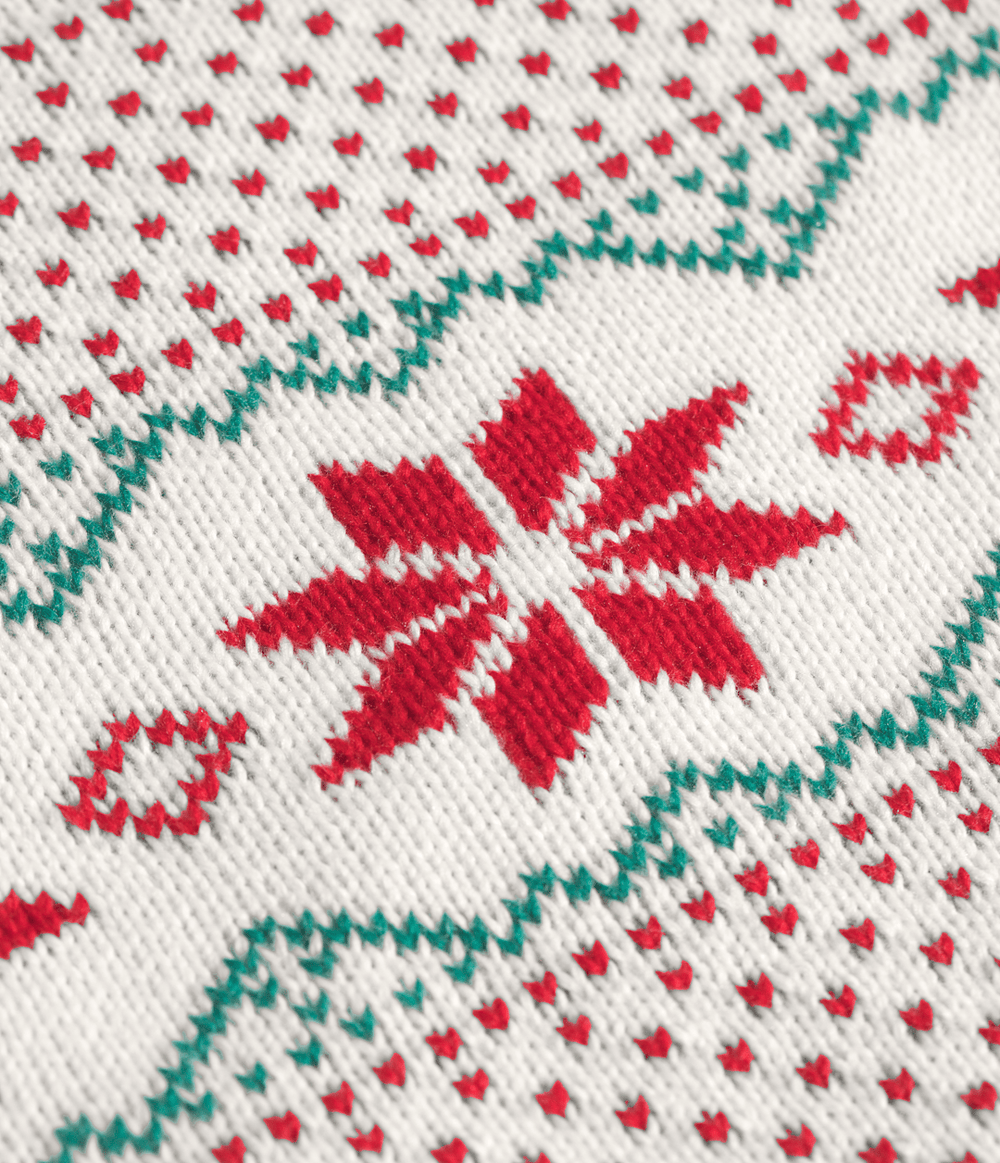 Cabin Ski Tuke And Scarf Set White Dune/TNF Red