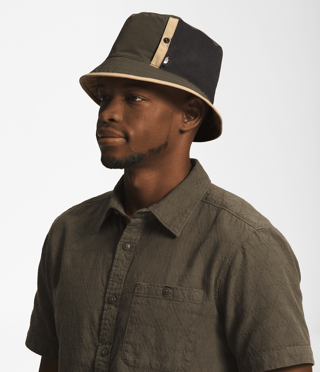Class V Reversible Bucket Hat New Taupe Green-Khaki Stone