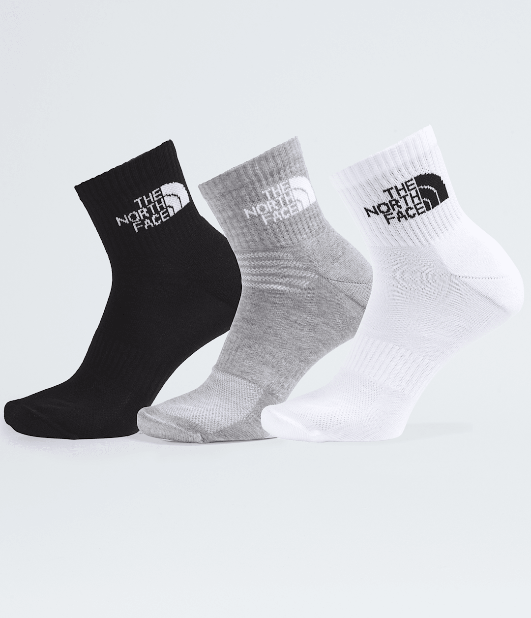 Multisport Cush Quarter Socks—3P Black/Assorted