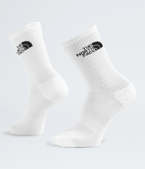 Multisport Cush Crew Socks—3P TNF White