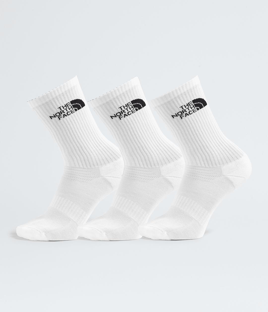 Multisport Cush Crew Socks—3P TNF White
