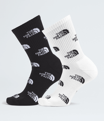 Everyday Crew Socks Logo—2P TNF Black/TNF White