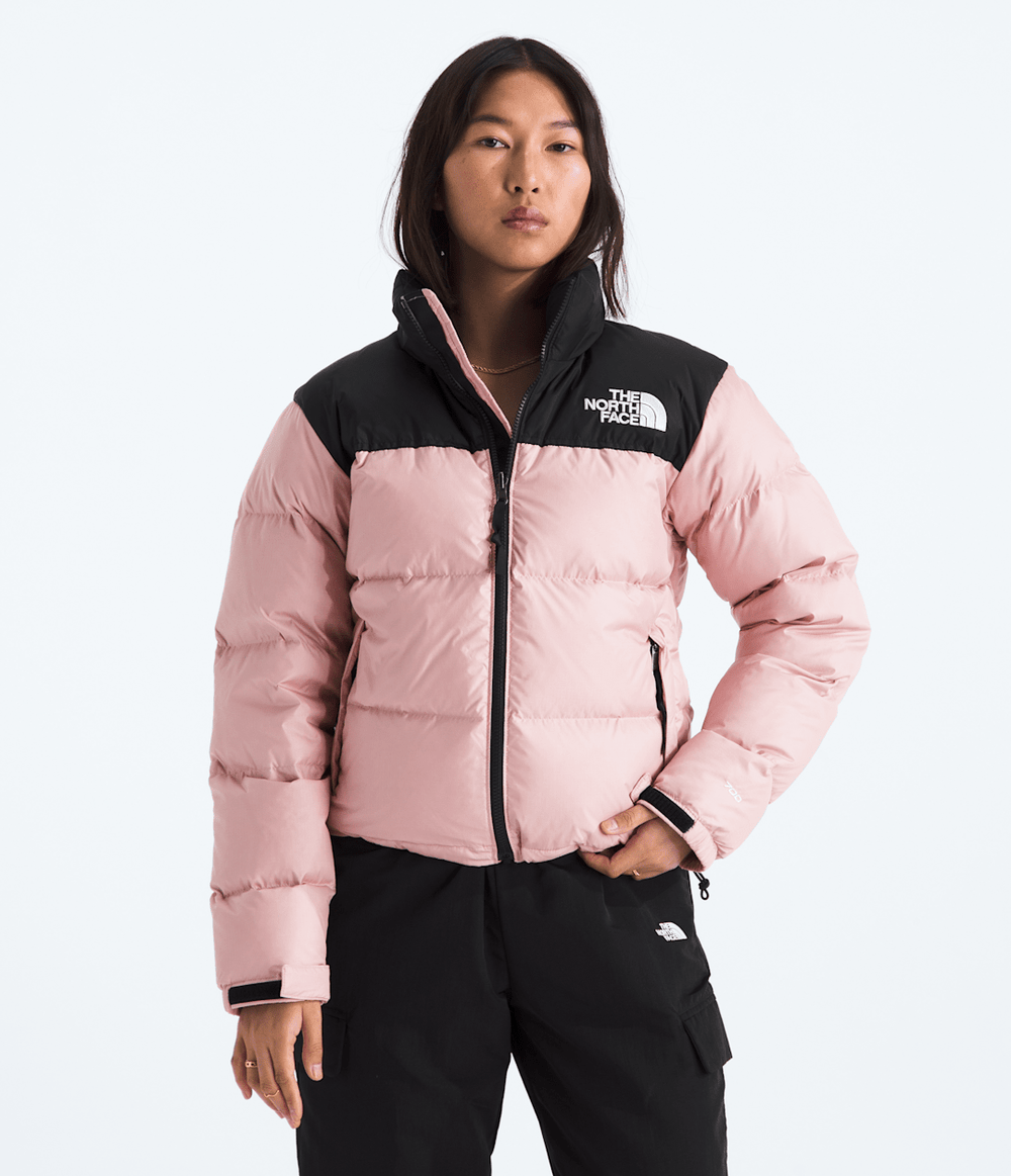 Women’s 1996 Retro Nuptse Jacket Metal Pink-Tnf Black