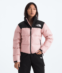 Women’s 1996 Retro Nuptse Jacket Metal Pink-Tnf Black