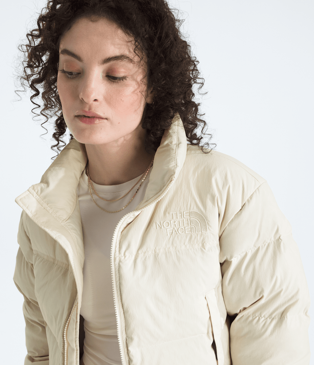 Women’s Nuptse Short DTM Jacket White Dune