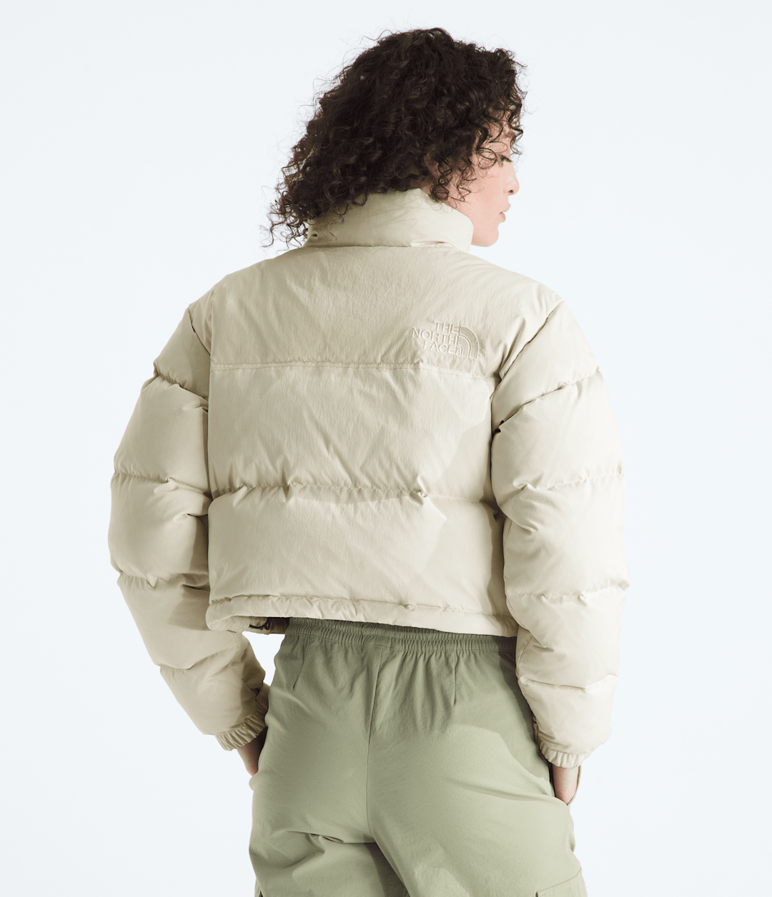 Women’s Nuptse Short DTM Jacket White Dune