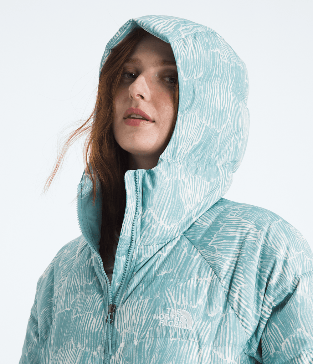 Women’s Hydrenalite™ Down Hoodie—Print Blue Eclipse Regenerative Ink Print