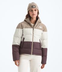 Women’s Frost Fall Hooded Jacket Mushroom Grey/White Dune