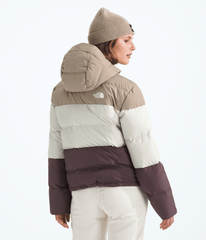 Women’s Frost Fall Hooded Jacket Mushroom Grey/White Dune