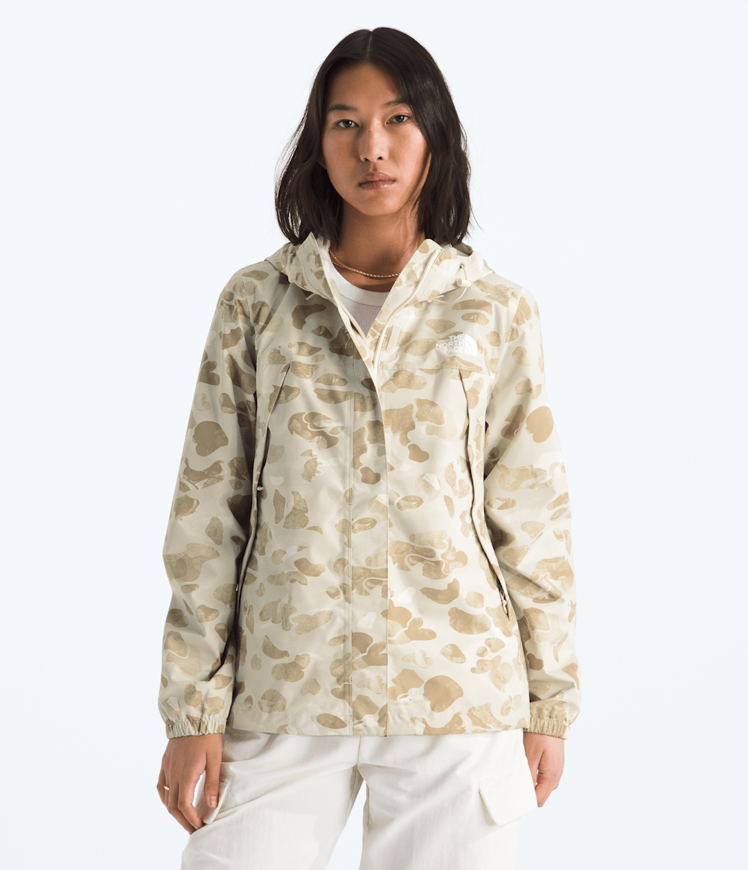 Women’s Antora Rain Jacket—Print Pale Khaki Heritage Print
