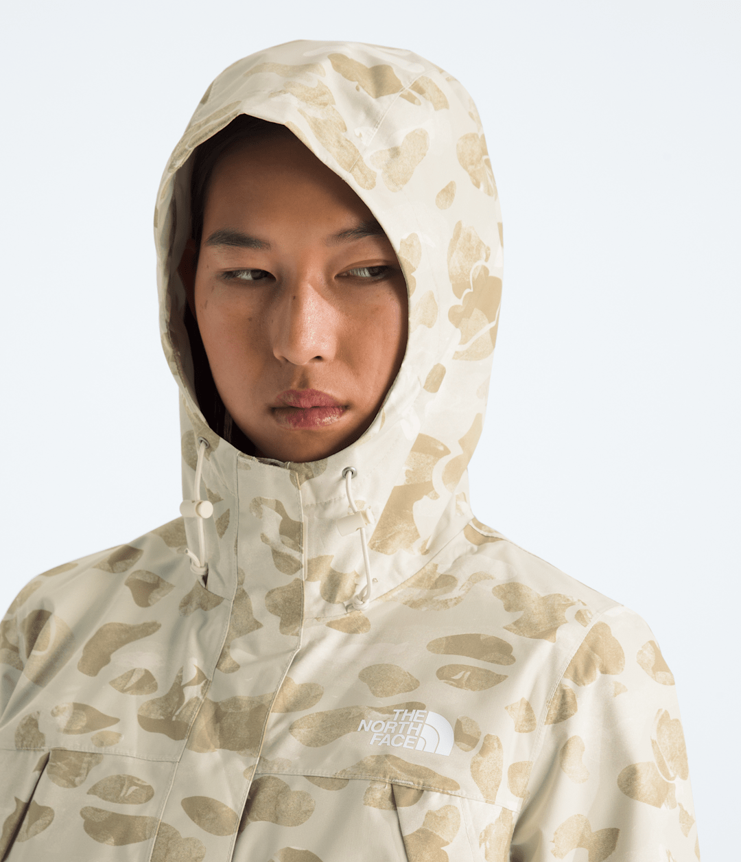 Women’s Antora Rain Jacket—Print Pale Khaki Heritage Print