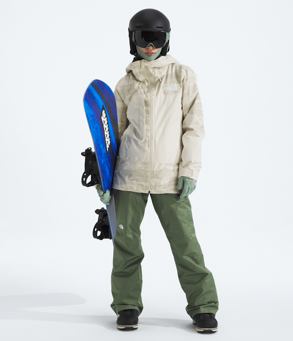 Women’s THERMOBALL™ Snow Triclimate® Jacket—Print White Dune Edge Of Light Print/White Dune/Utility Brown