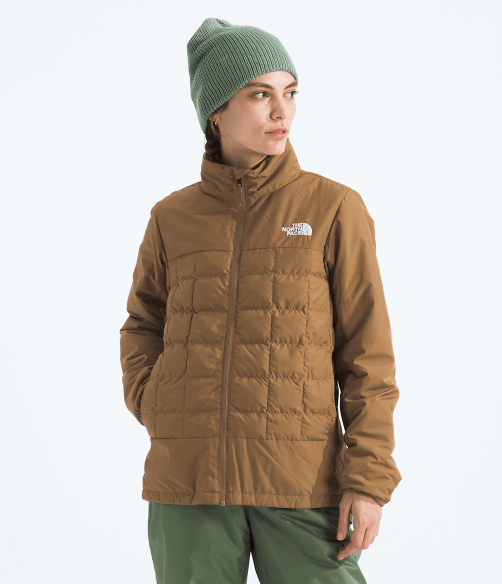 Women’s THERMOBALL™ Snow Triclimate® Jacket—Print White Dune Edge Of Light Print/White Dune/Utility Brown