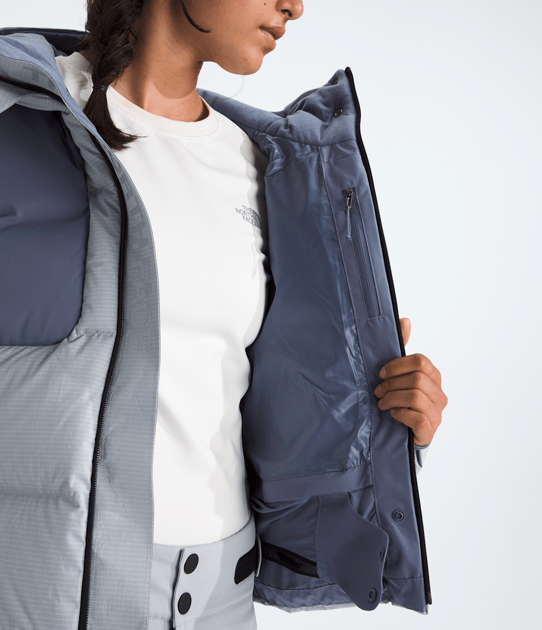 Women’s Cold Spell Cropped Down Jacket Blue Flax/Twilight Galaxy