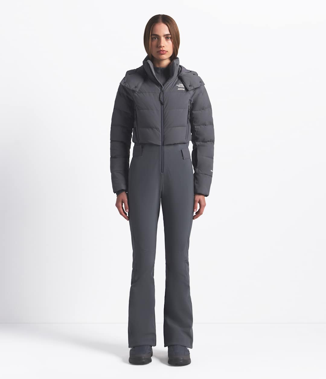 The North Face X SKIMS Women's Off The Clock One Piece Sk Gunmetal