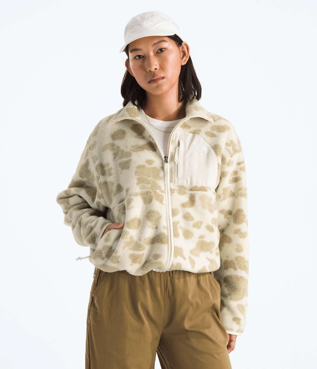 Women’s Yumiori Off Peak Full-Zip Jacket—Print Pale Khaki Heritage Print