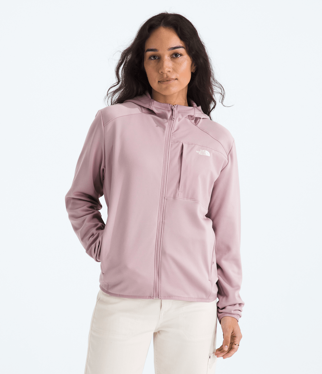 Women’s TNF™ Performance Fleece Full-Zip Hoodie Metal Pink