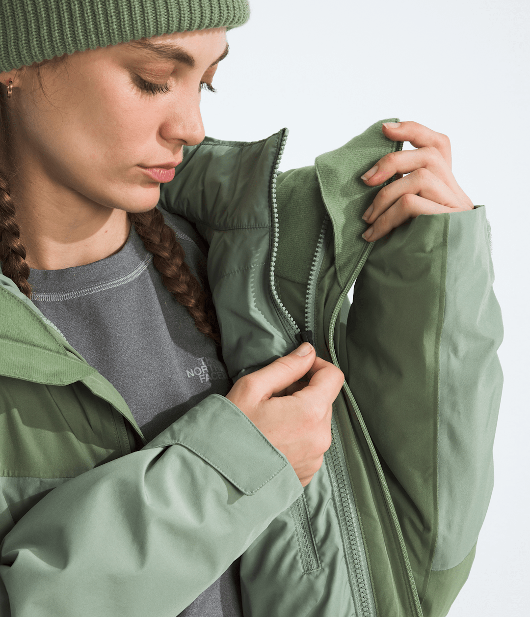 Women’s THERMOBALL™ Snow Triclimate™ Jacket Bark Mist/Slate Moss