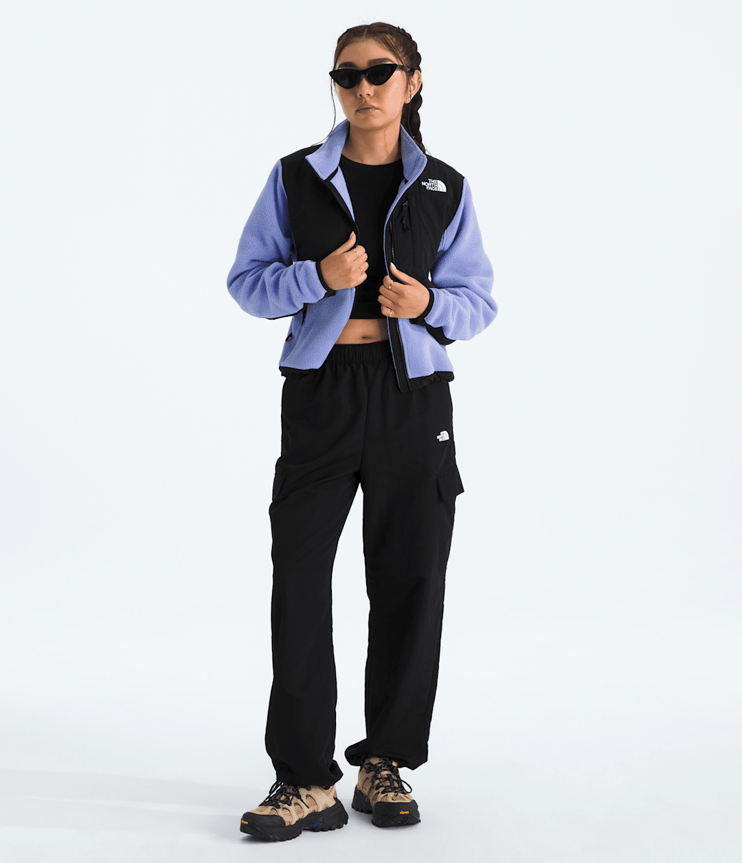 Women’s Retro Denali Jacket Periwinkle Glow-Tnf Black