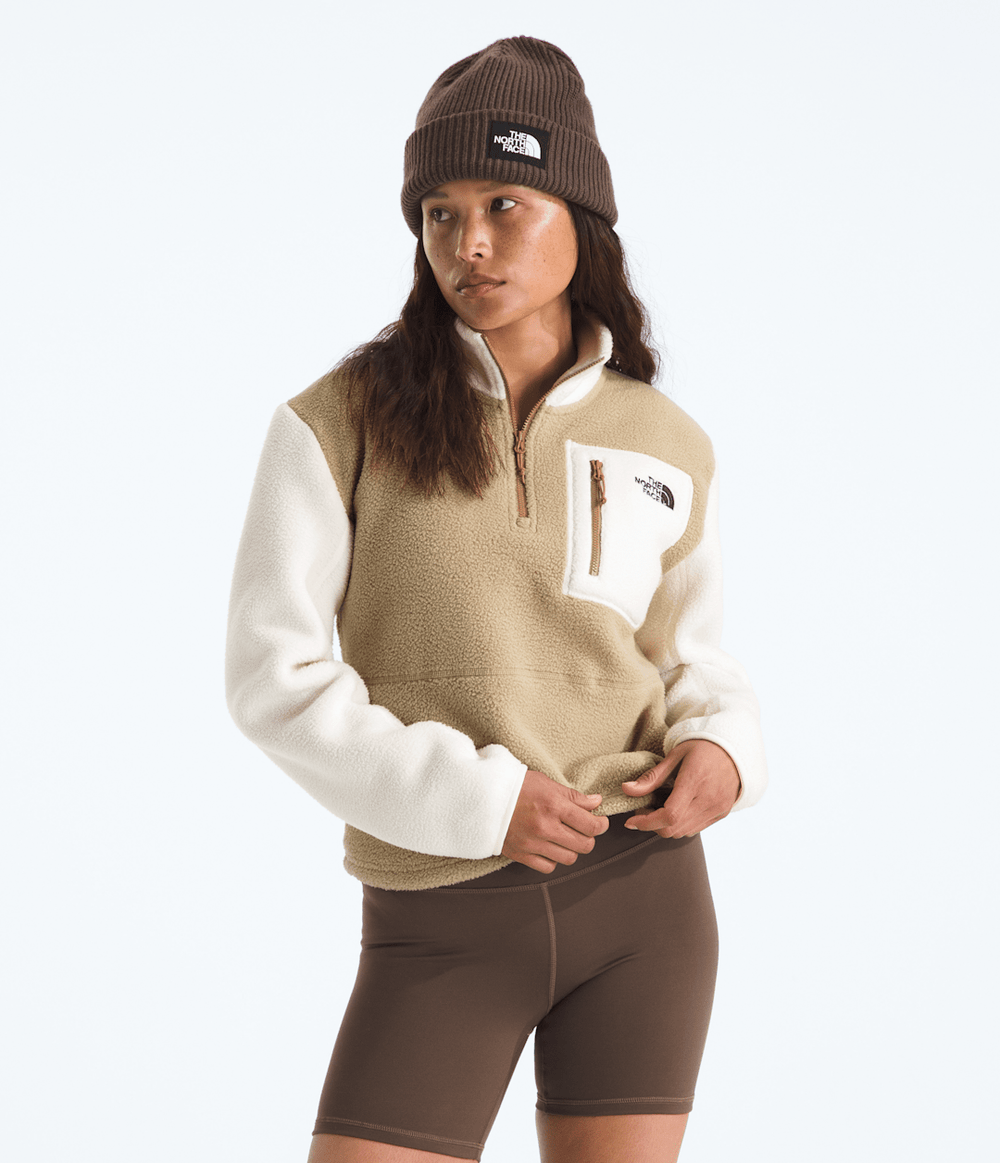 Women’s Yumiori ¼-Zip Jacket Khaki Stone/White Dune/Utility Brown