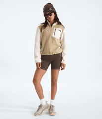 Women’s Yumiori ¼-Zip Jacket Khaki Stone/White Dune/Utility Brown