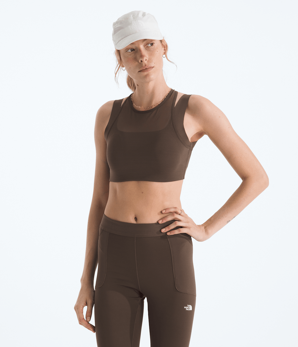 Women’s Refina Double-Layer Bra Smokey Brown