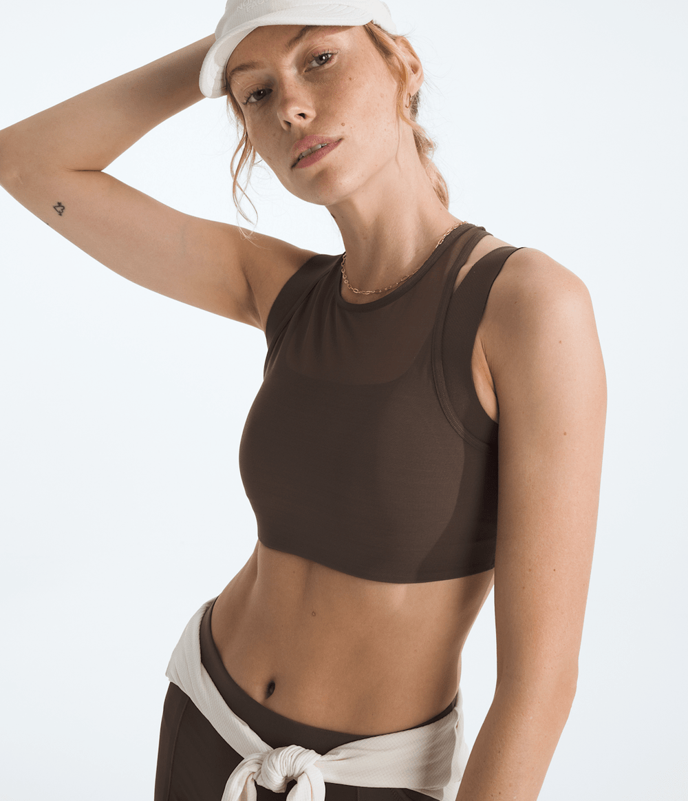 Women’s Refina Double-Layer Bra Smokey Brown