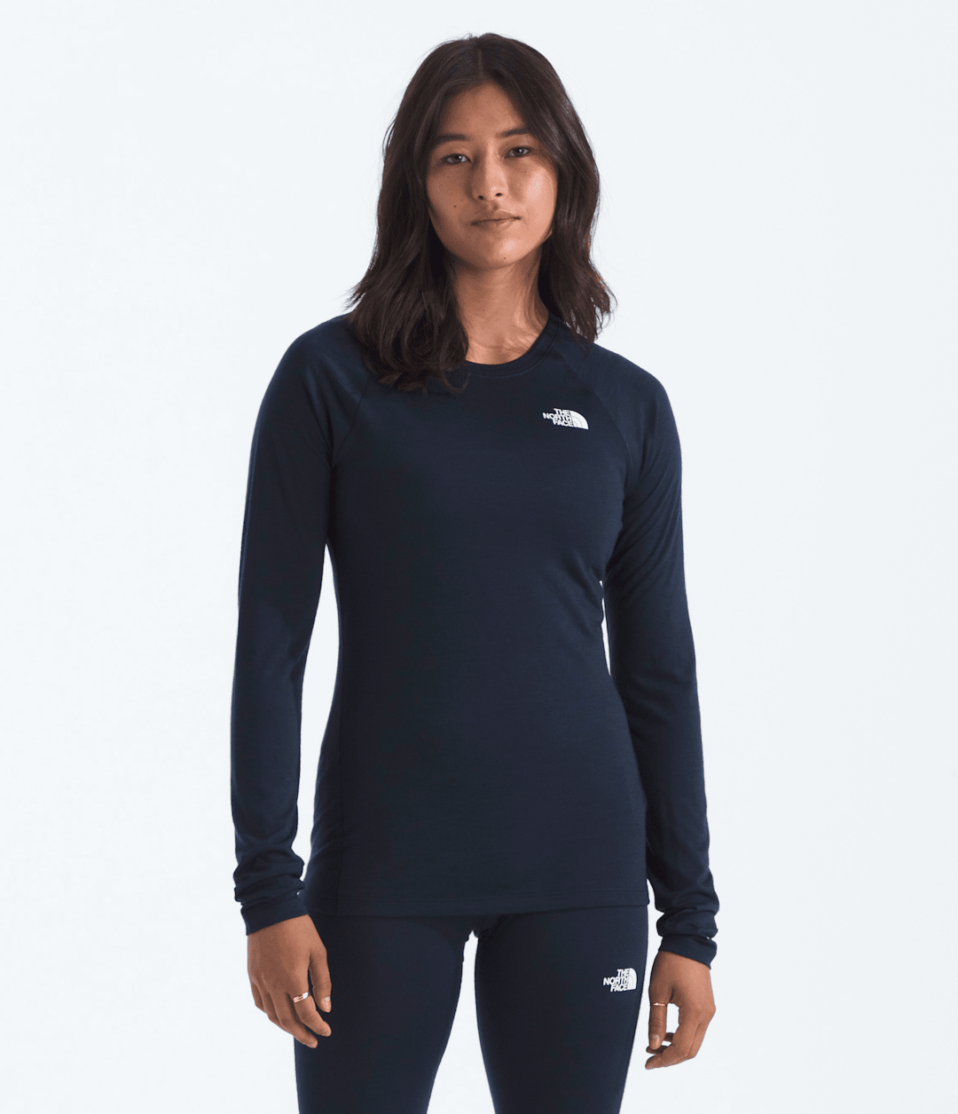 TNF X Smartwool Women’s Merino Blend 150 Long-Sleeve Crew Deep Navy