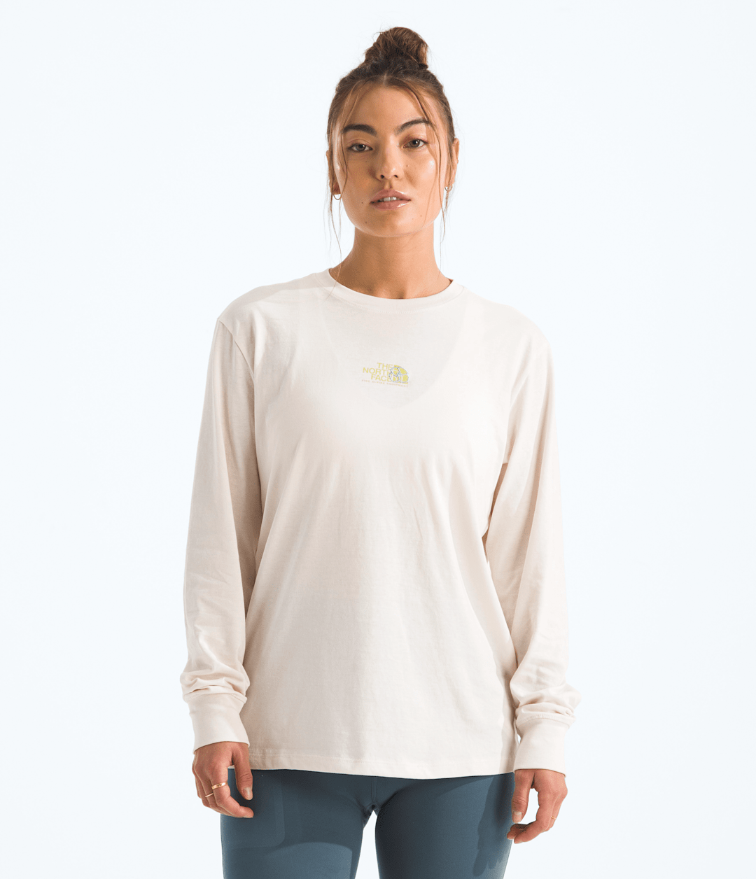 Women’s Floral Alpine Relaxed Long-Sleeve Tee White Dune