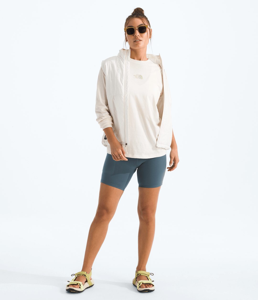 Women’s Floral Alpine Relaxed Long-Sleeve Tee White Dune