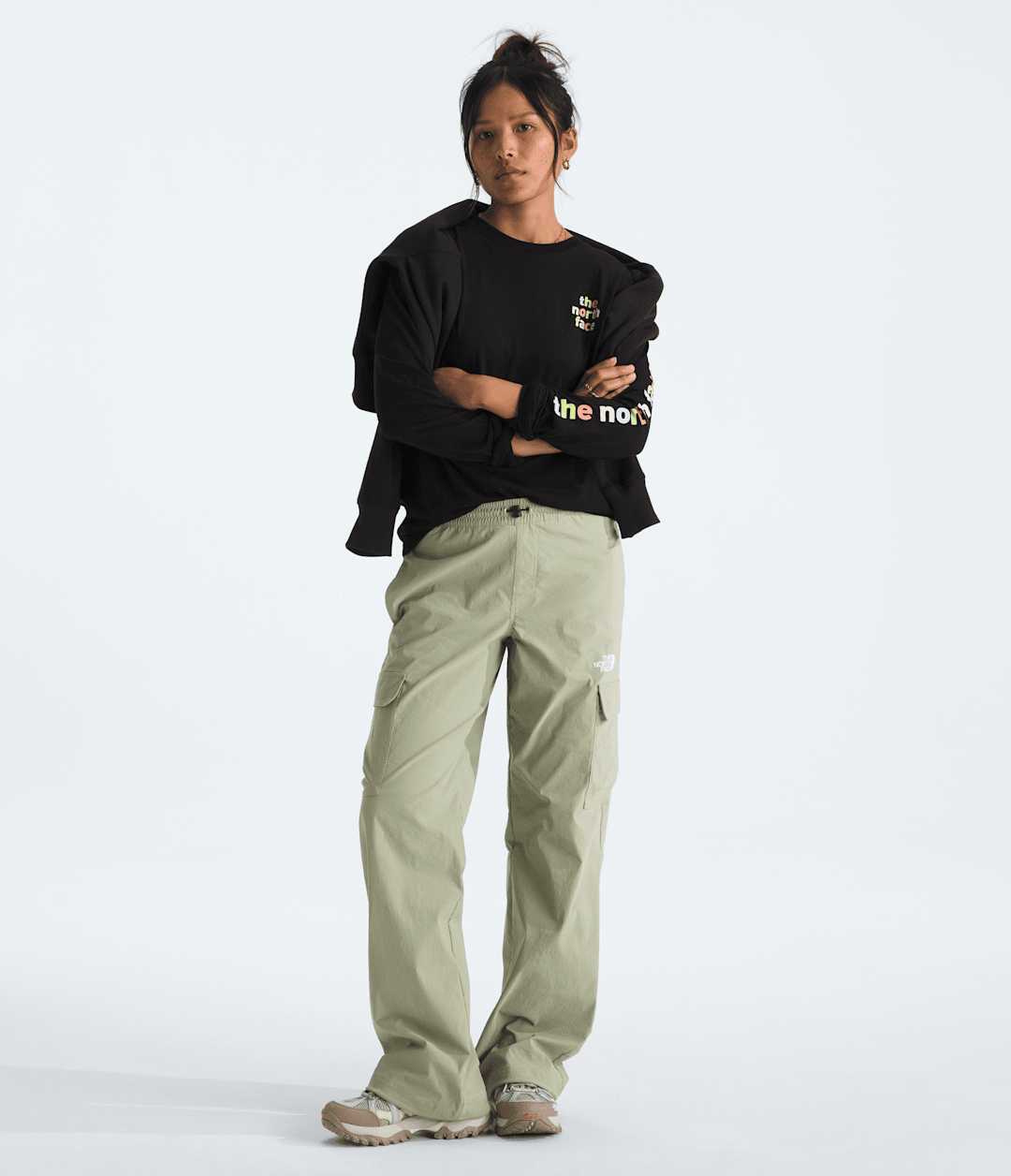 Women’s Evolution Proud Long-Sleeve Tee—Graphic TNF Black