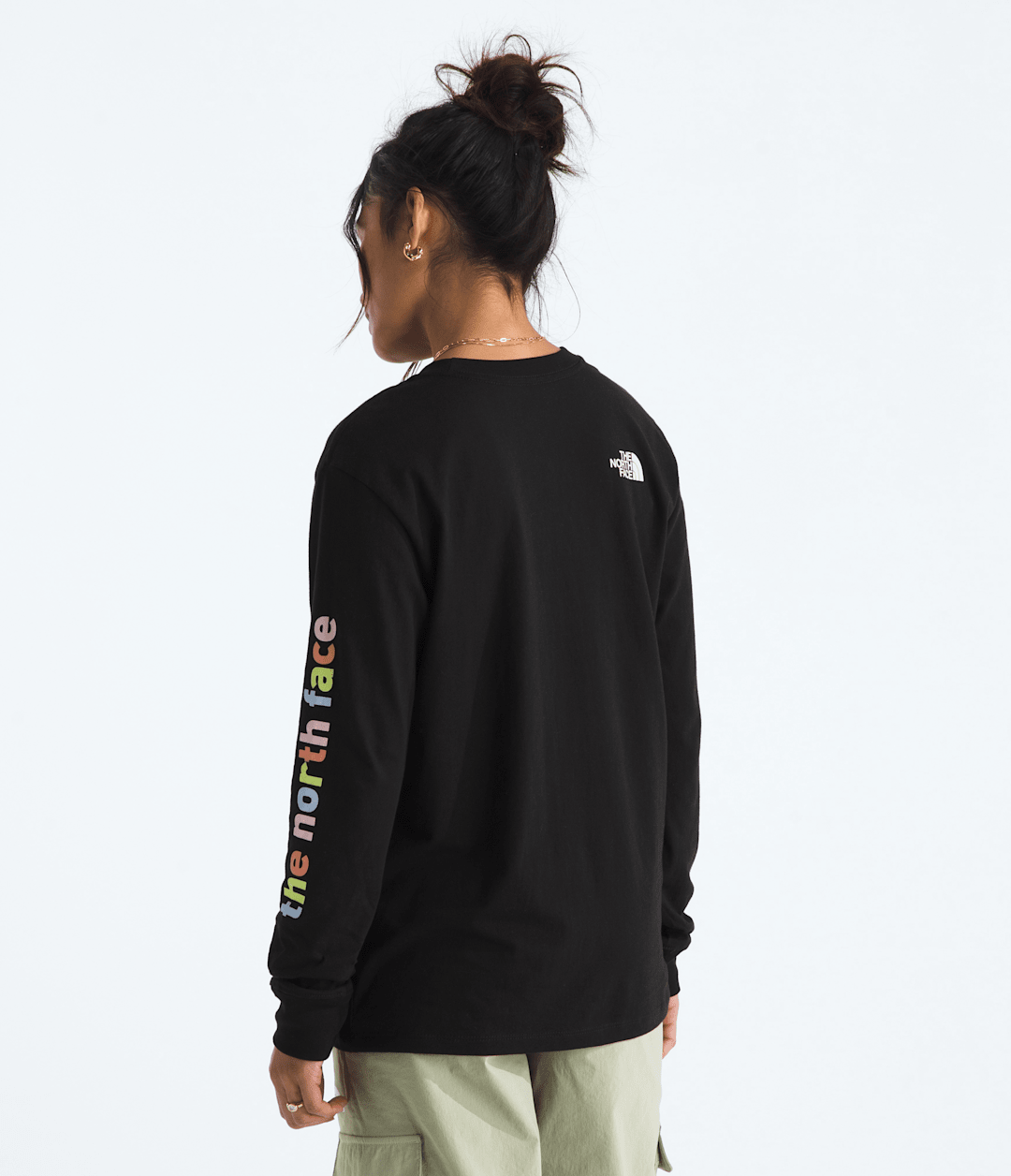 Women’s Evolution Proud Long-Sleeve Tee—Graphic TNF Black
