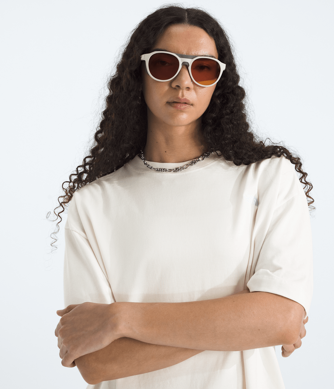 Women’s TNF™ Essential Simple Dome Oversized Short-Sleeve Tee White Dune