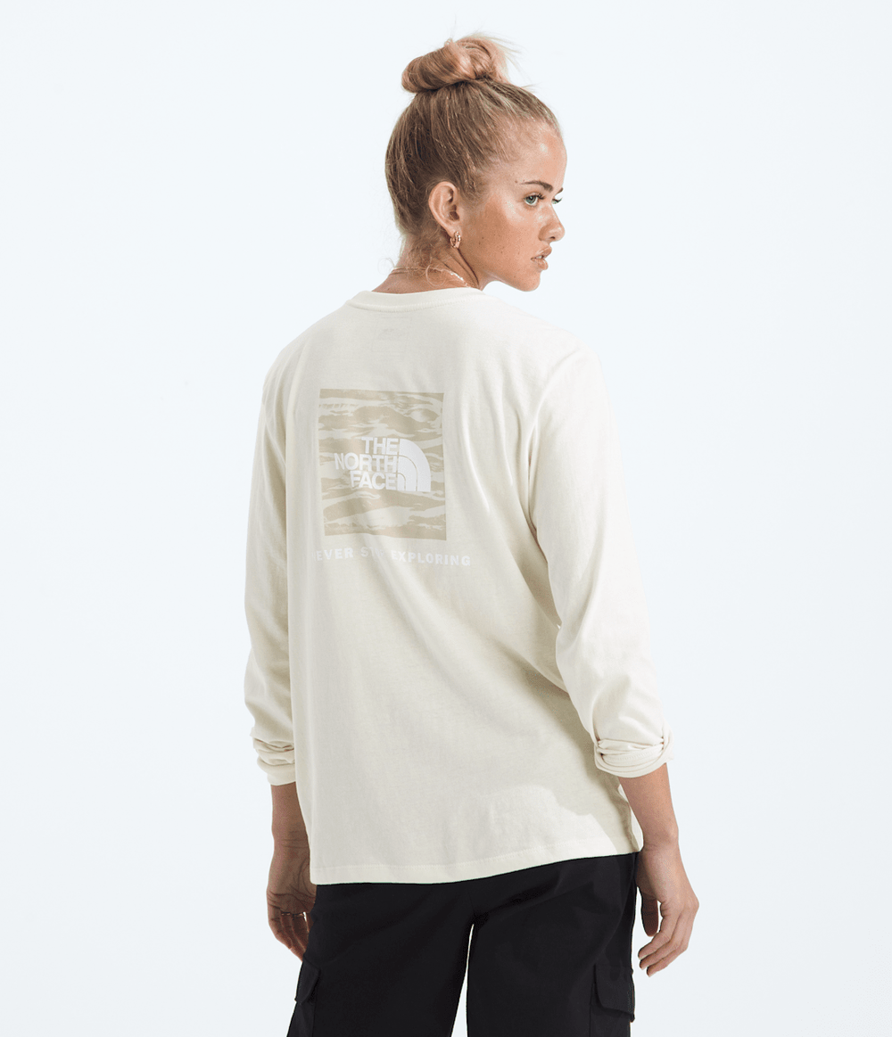 Women’s Evolution Box NSE Fill Light Long-Sleeve Tee—Graphic White Dune