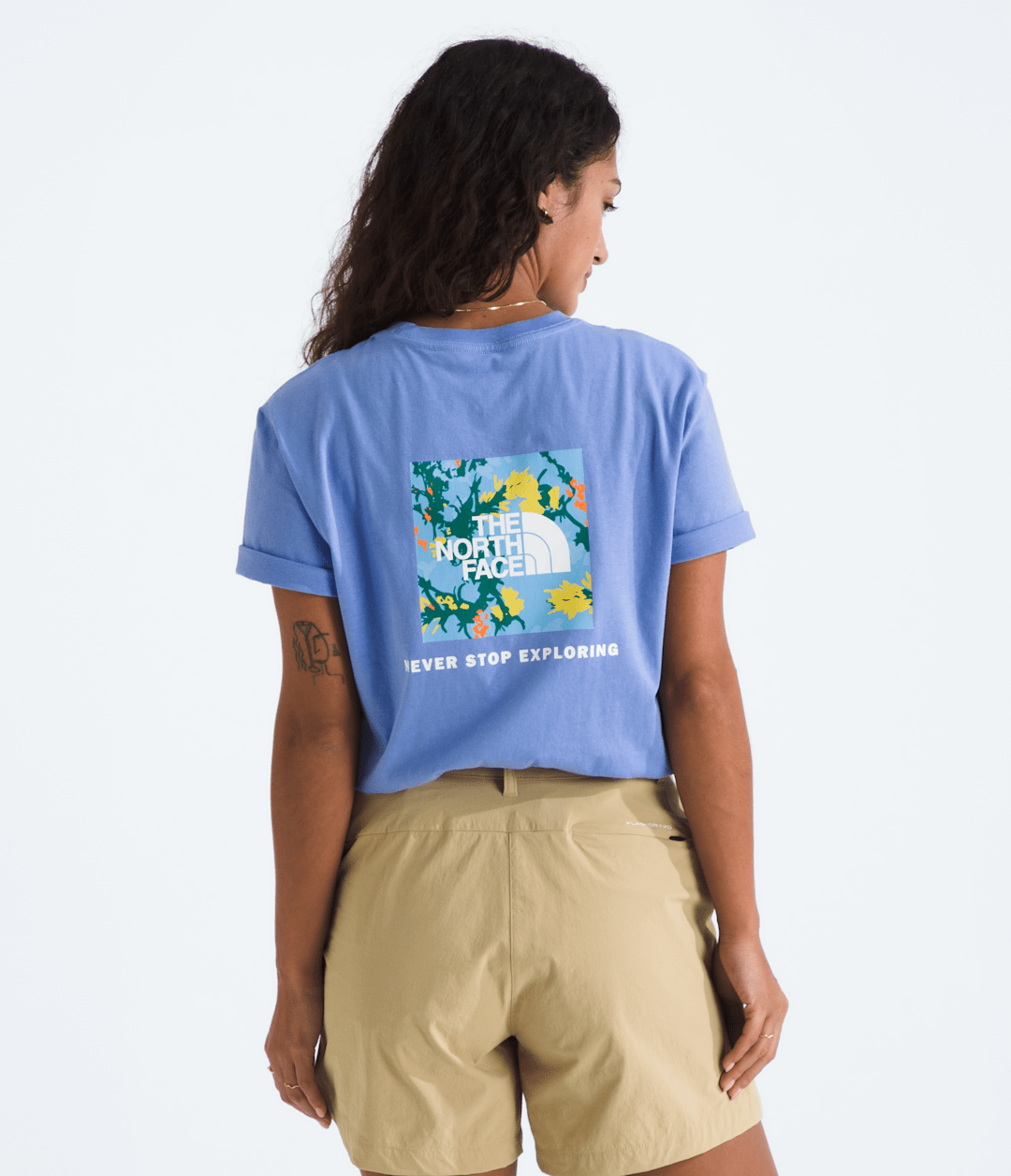 Women's Short-Sleeve Core Flower Power Box NSE Tee Virtual Blue