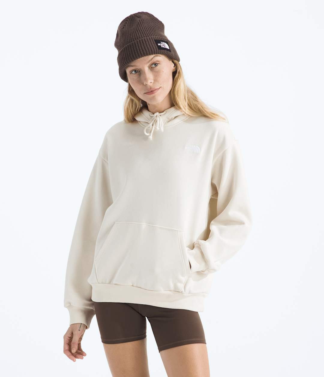 Women’s Evolution Simple Dome Oversized Hoodie White Dune